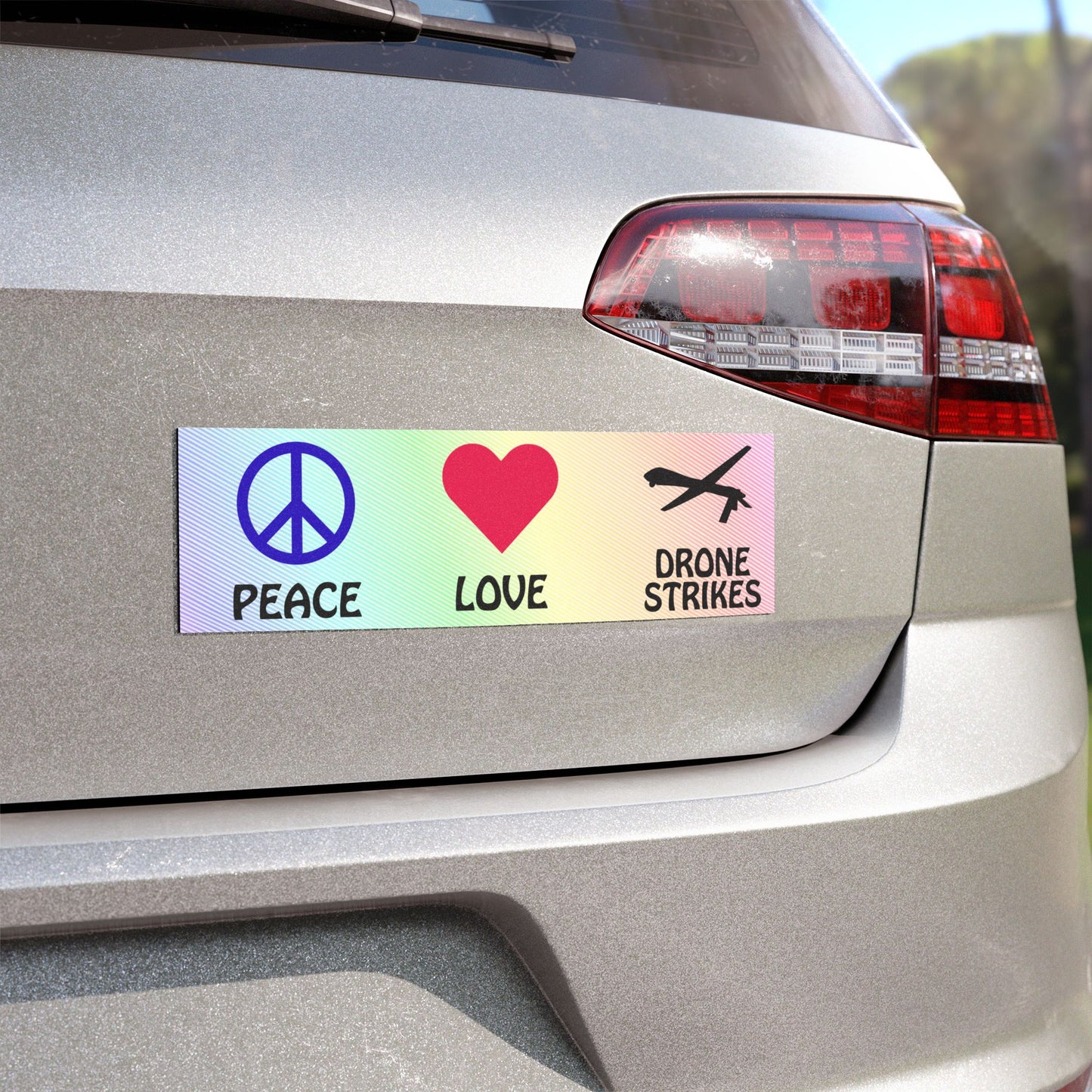 Peace Love and Drone Strikes Magnet