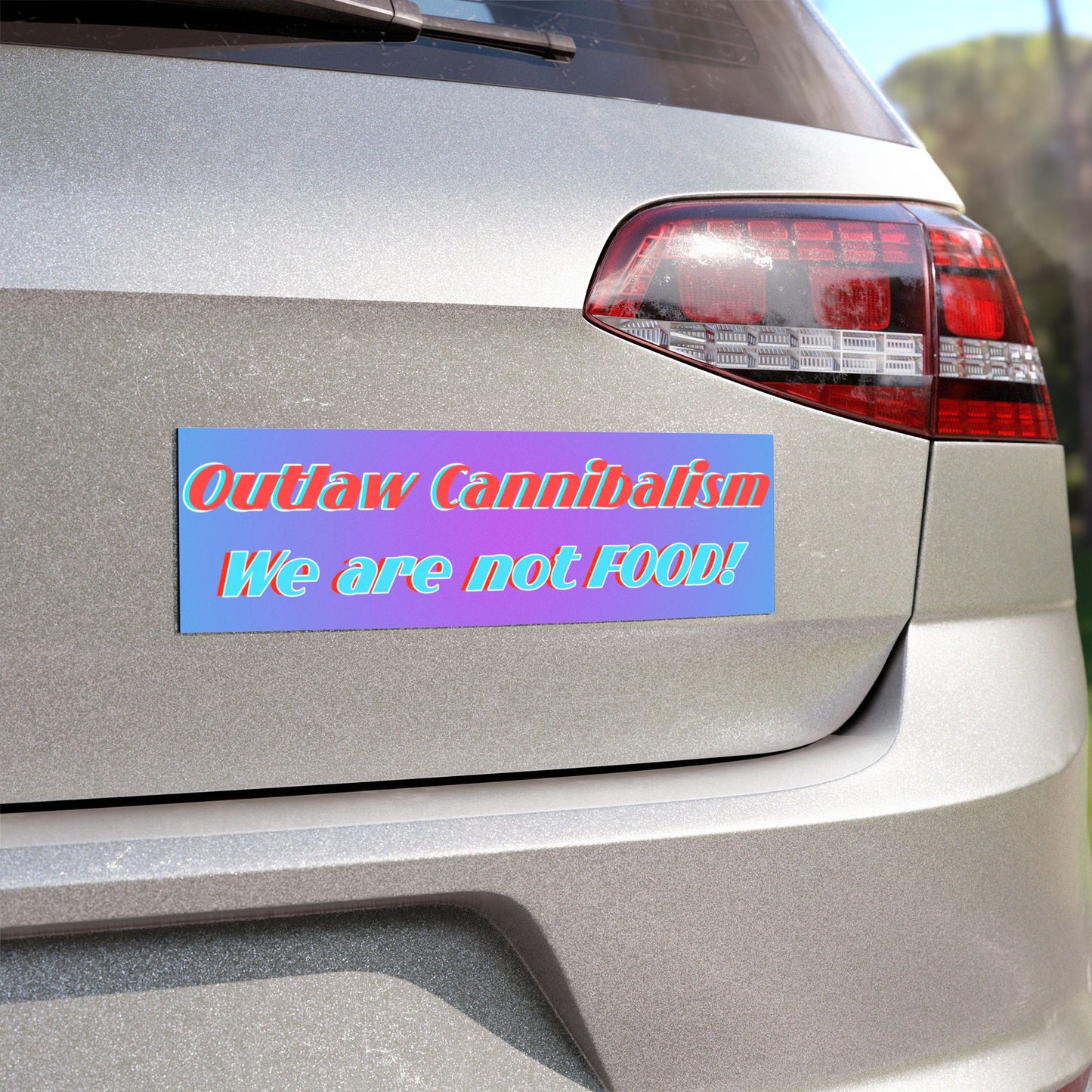 Outlaw Cannibalism Car Magnet
