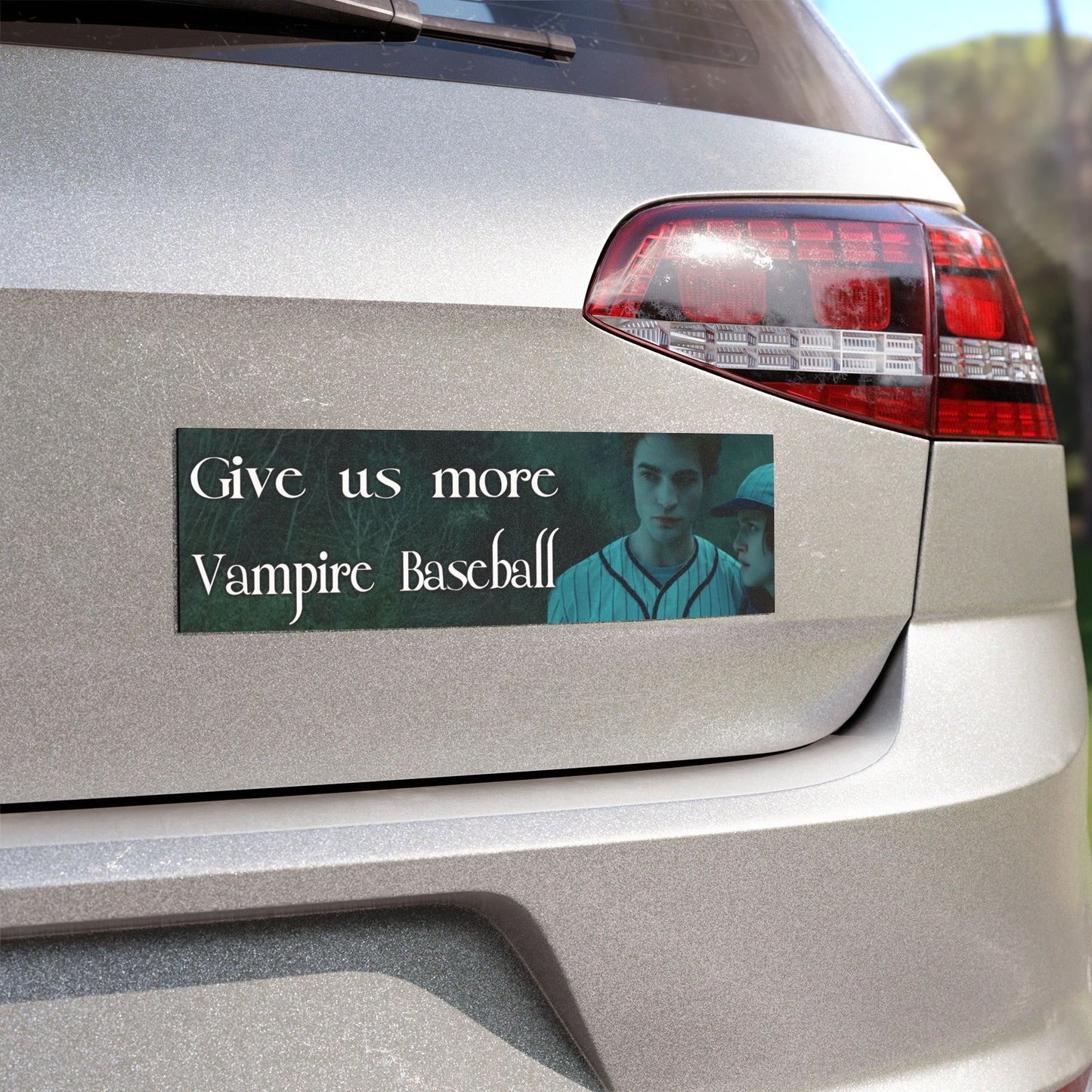 Give Us More Vampire Baseball Magnet