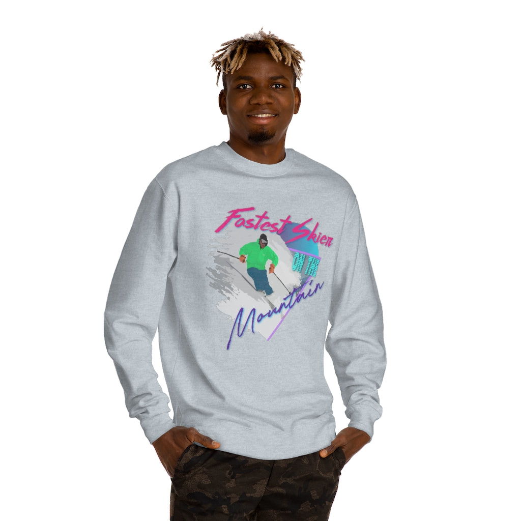 Fastest Skier on the Mountain Crew Neck Sweatshirt