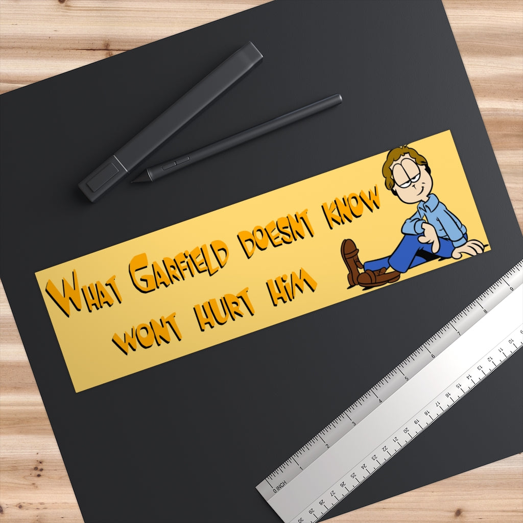 What Garfield Doesn't Know Won't Hurt Him