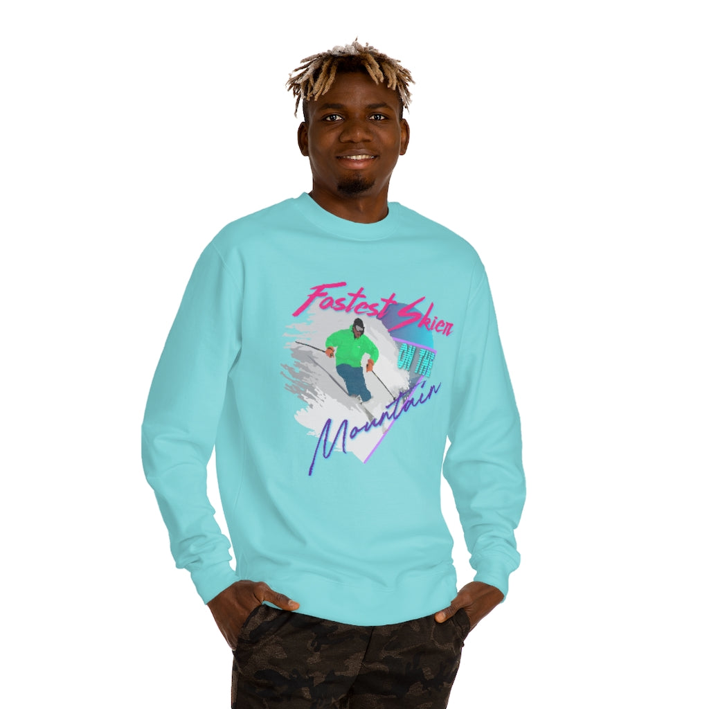 Fastest Skier on the Mountain Crew Neck Sweatshirt