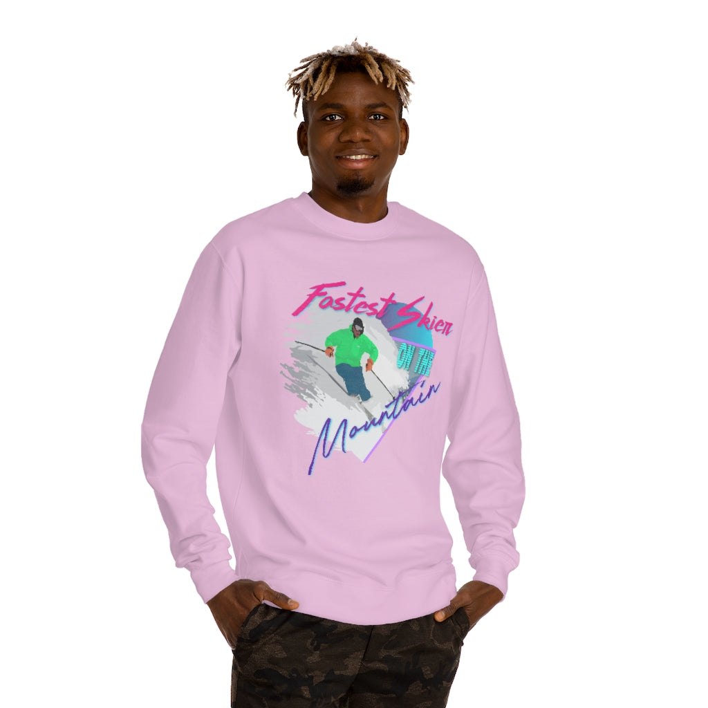 Fastest Skier on the Mountain Crew Neck Sweatshirt