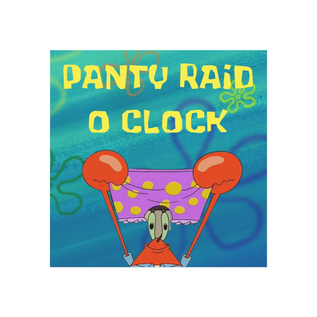Panty Raid O Clock Magnet