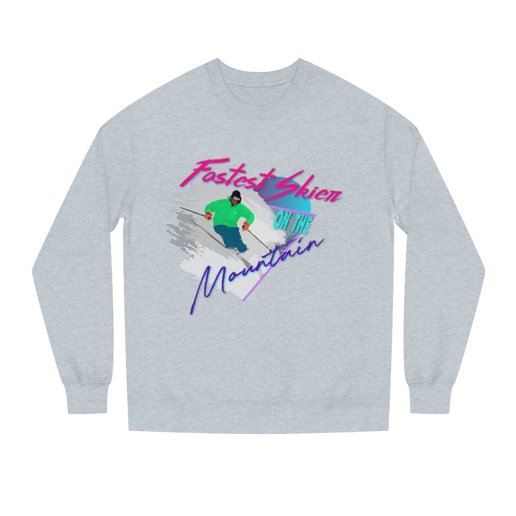 Fastest Skier on the Mountain Crew Neck Sweatshirt