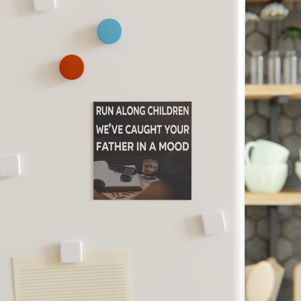 Run Along Children Magnet