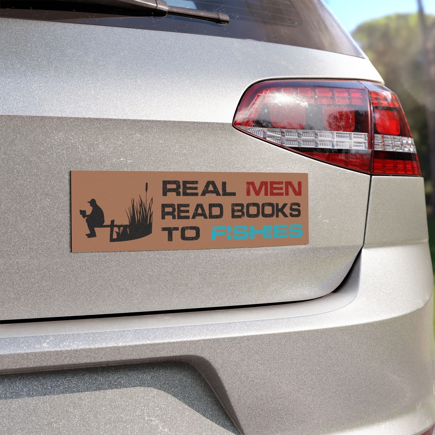 Real Men Read Books to Fishies Magnet