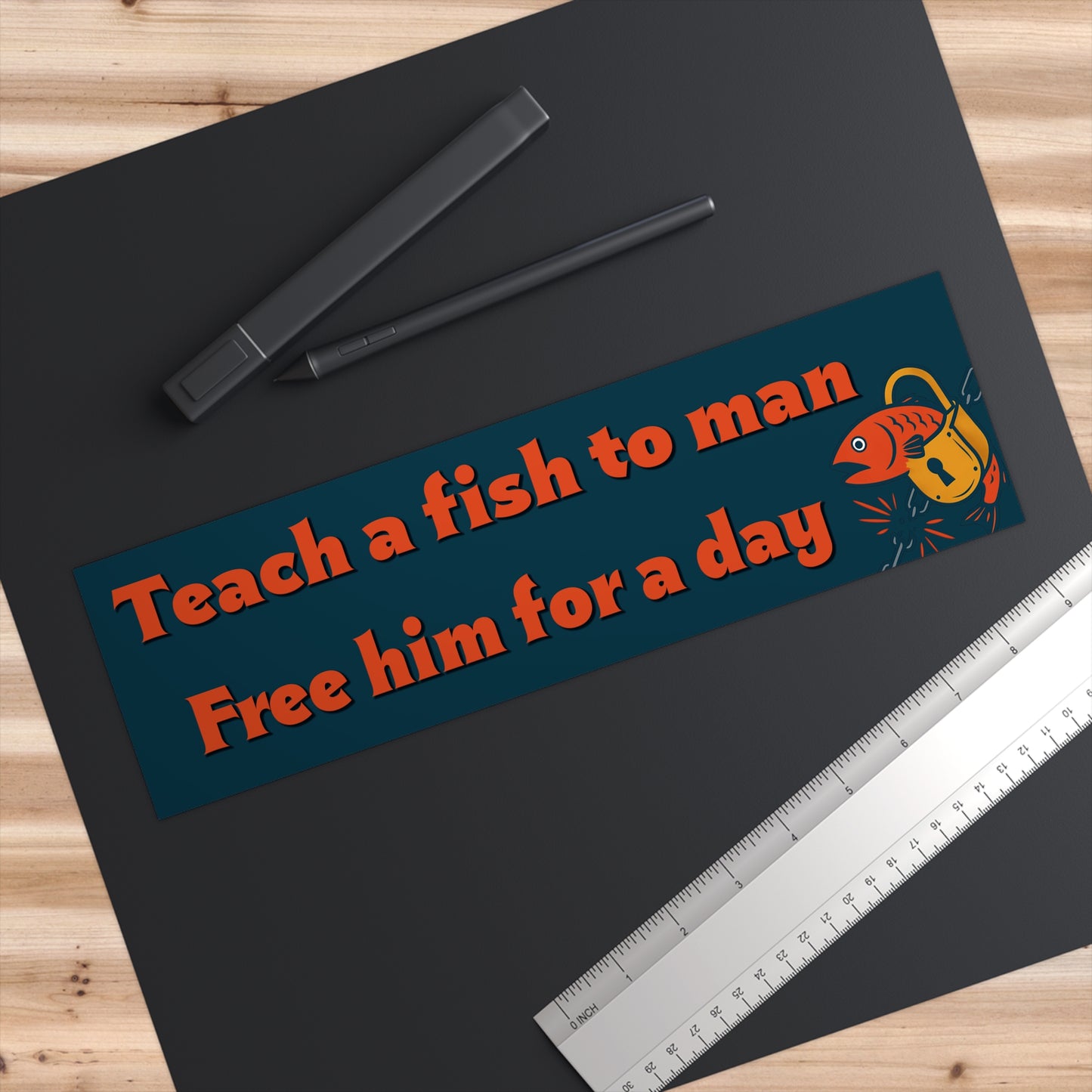 Teach a Fish to Man Free Him for a Day