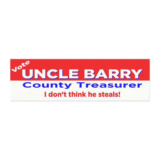 Vote Uncle Barry Car Magnet