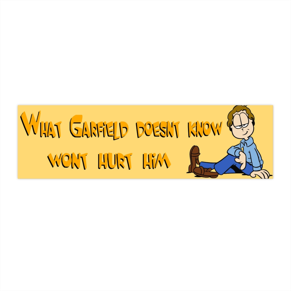 What Garfield Doesn't Know Won't Hurt Him