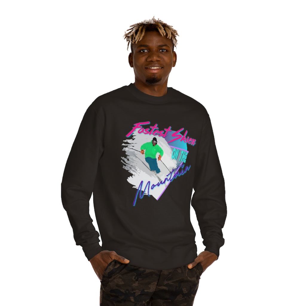 Fastest Skier on the Mountain Crew Neck Sweatshirt
