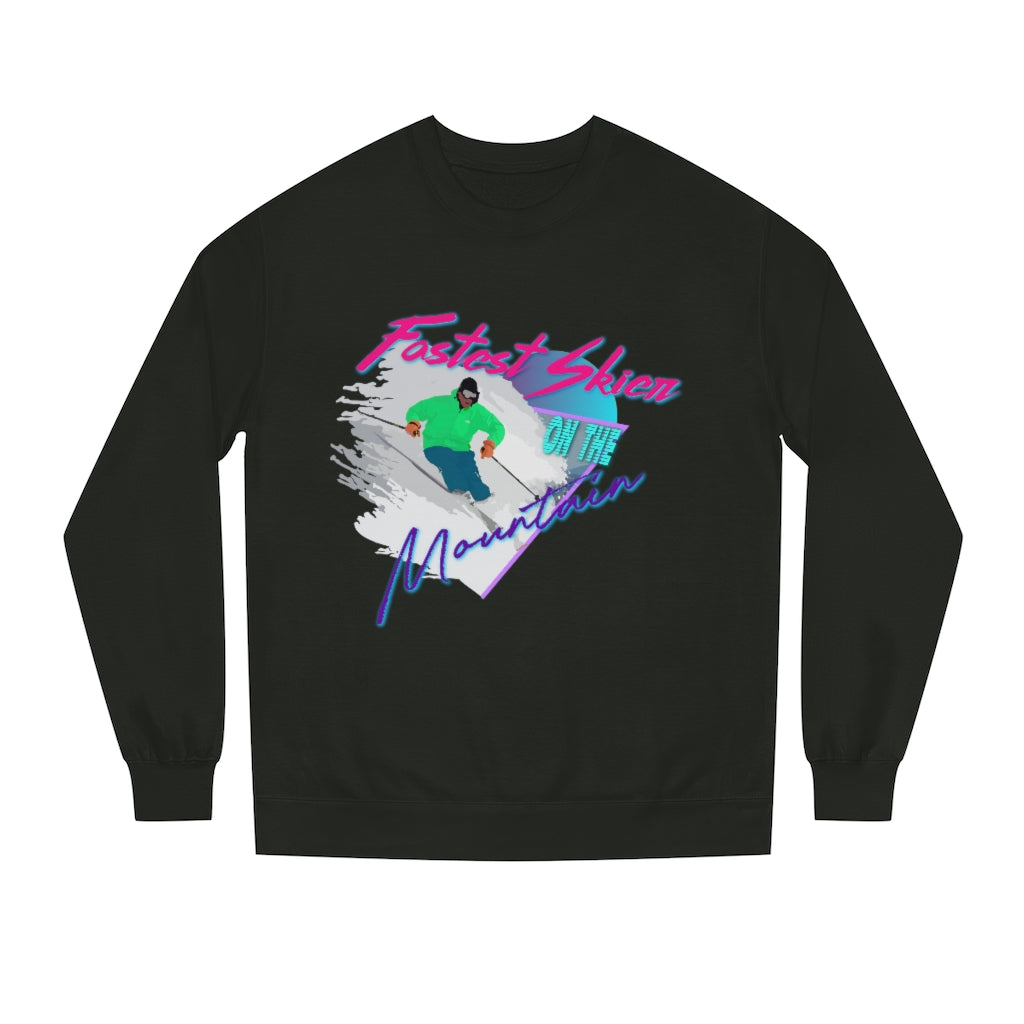 Fastest Skier on the Mountain Crew Neck Sweatshirt