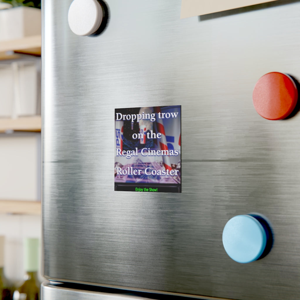 Dropping Trow on the Regal Cinemas Roller Coaster Magnet