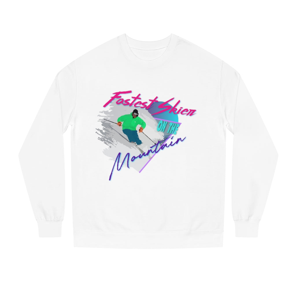Fastest Skier on the Mountain Crew Neck Sweatshirt