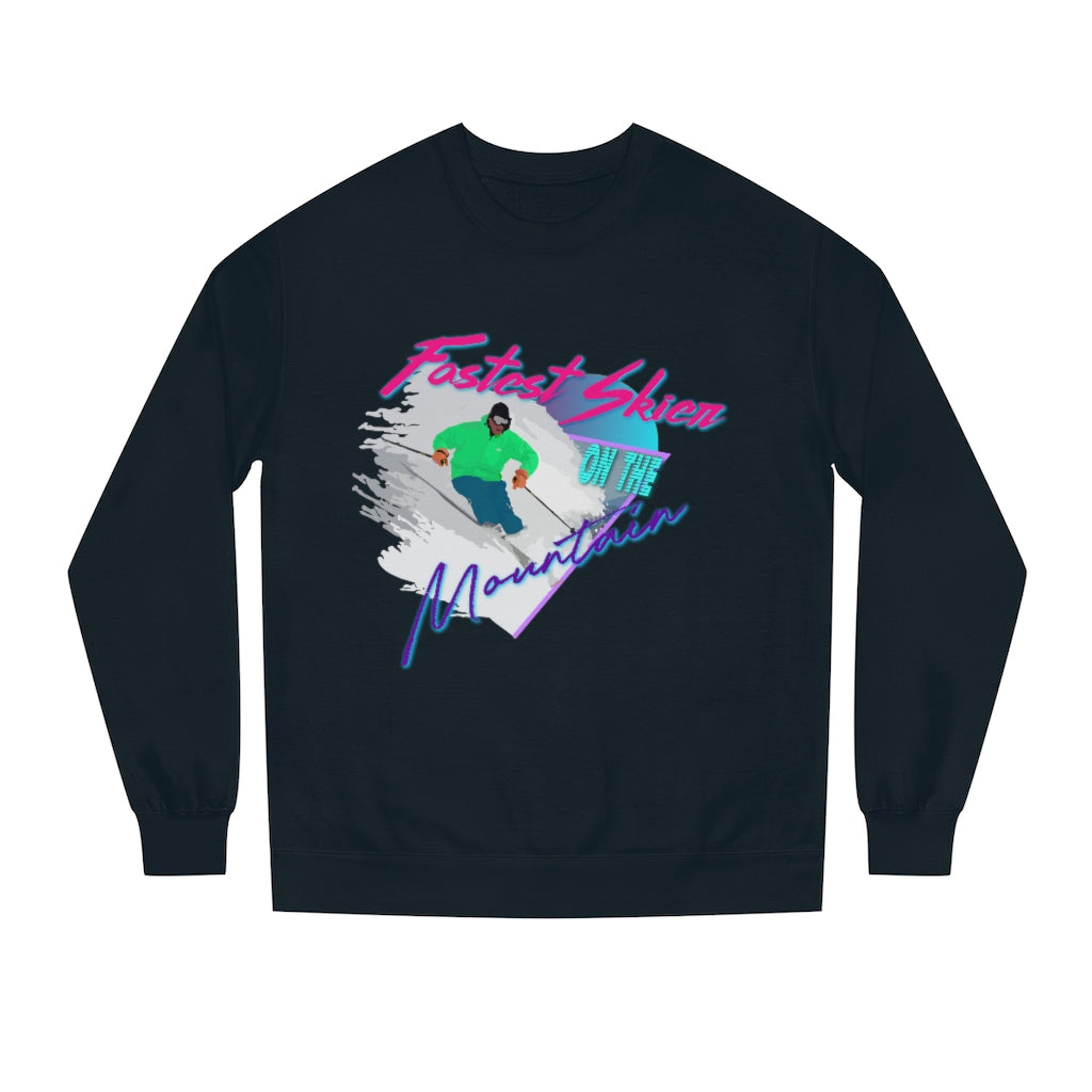 Fastest Skier on the Mountain Crew Neck Sweatshirt