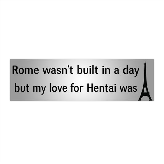 Rome Wasn't Built in a Day