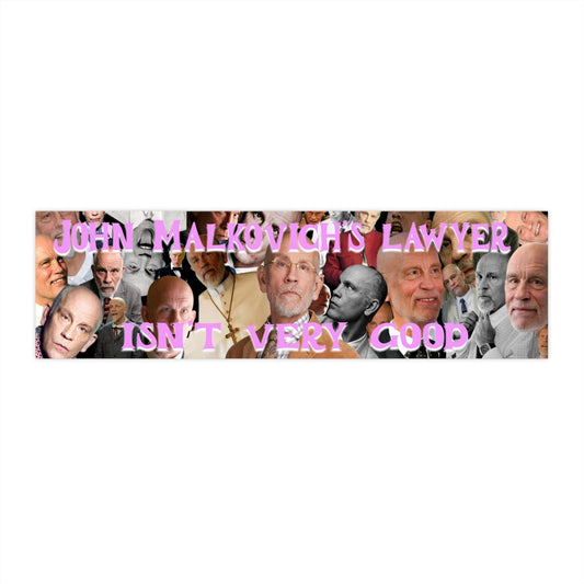 John Malkovich's lawyer isn't very good