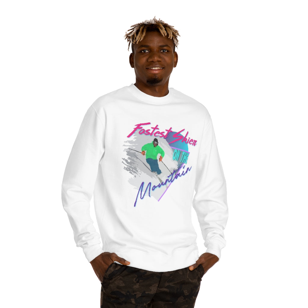 Fastest Skier on the Mountain Crew Neck Sweatshirt