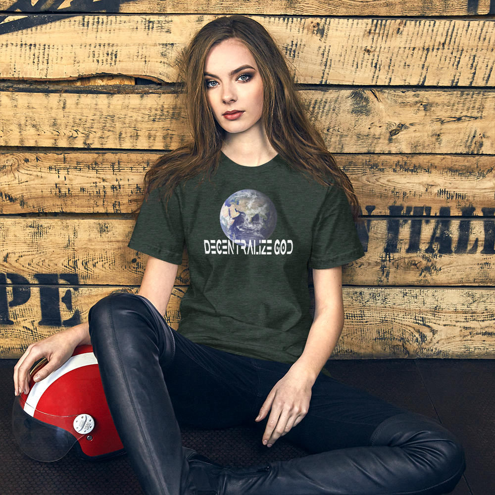 decentralize god t-shirt